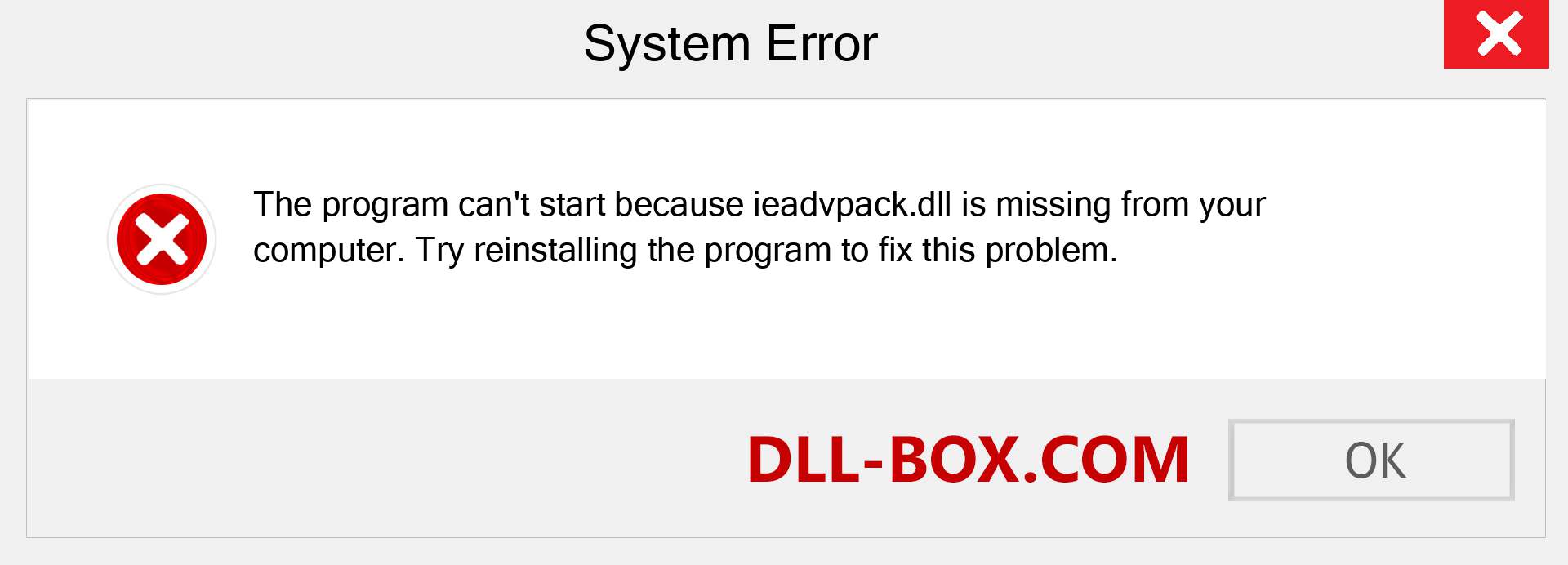  ieadvpack.dll file is missing?. Download for Windows 7, 8, 10 - Fix  ieadvpack dll Missing Error on Windows, photos, images
